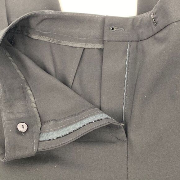 Ann Taylor Women's Wool Blend Tailored Fit Trouser Pants Plain Black Size 10 - Picture 7 of 9